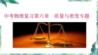 2022年中考物理一轮复习第六章　质量与密度专题课件