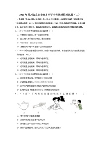 2021年四川省宜宾市育才中学中考物理模拟试卷（含答案）