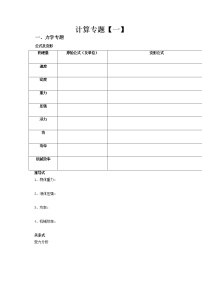 2022年广东省深圳市中考物理复习计算专题-----力学