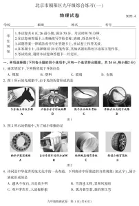 2022年北京市朝阳区九年级综合练习物理一模试卷+无答案