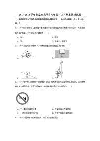 2017-2018学年北京市昌平区八年级（上）期末物理试卷