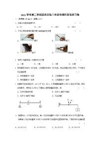 上海市延安实验初级中学2021-2022学年八年级下学期物理期中试卷（无答案）