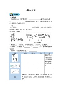 初三物理上学期期中复习学案（无答案）