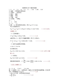 2022年辽宁省沈阳市沈北新区中考一模拟考试物理试卷
