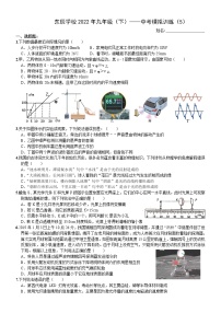 2022年四川省绵阳东辰国际学校中考物理模拟试卷5(word版无答案)