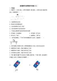 2021-2022学年人教版物理八年级下册期末复习基础知识选择题专项练(二)（有答案）