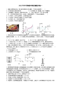 2022年中考物理冲刺压轴题训练一（含答案）