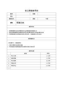 沪教版初中物理九年级下学期专题复习知识点专练-17-情景归纳 学案