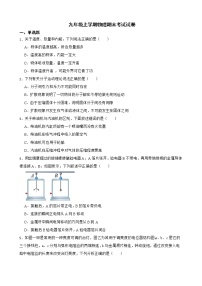 甘肃省平凉市九年级上学期物理期末考试试卷及答案