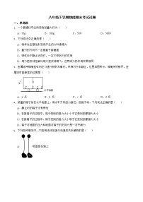 广东省广州市八年级下学期物理期末试卷及答案