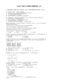 2020年广东省中山市物理中考模拟试卷（6月）(2)