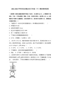 2022年河北省衡水市人教版八年级物理下期末测试卷带答案解析28页