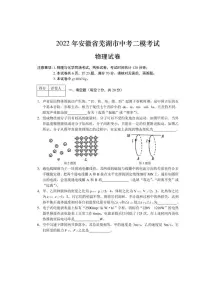 2022年安徽省芜湖市中考二模考试 物理 试题（含答案）