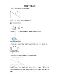 作图题考前信息卷 --2022年初中物理中考备考冲刺