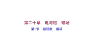 物理人教版第二十章 电与磁第1节 磁现象 磁场习题ppt课件