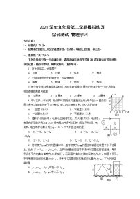 2022年上海市闵行区6月线下中考二模物理试卷（含答案）