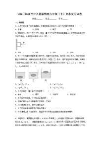 2021-2022学年人教版物理八年级下学期期末复习测试（无答案）