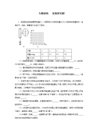 2021—2022学年人教版八年级物理下册实验探究题期末专题复习（含答案）