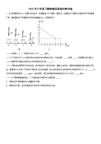 2021-2022学年人教版物理八年级下册期末实验题冲刺训练（含答案）