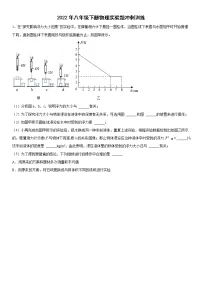 2021-2022学年人教版物理八年级下册期末实验题冲刺训练(含答案)