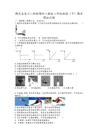 湖南省邵阳市大祥区板桥乡2021-2022学年八年级下学期期末模拟物理试题（无答案）