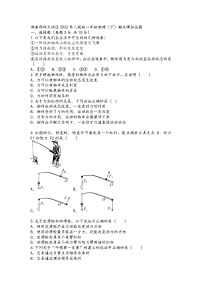 湖南邵阳大祥区2021-2022学年八年级下学期物理期末模拟试题（无答案）