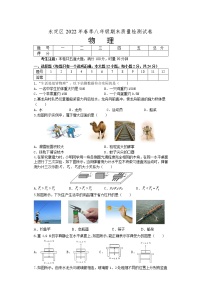 湖南省张家界市永定区2021-2022学年八年级下学期期末质量监测物理试题(word版含答案)