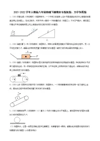 2021-2022学年人教版八年级物理下册期末专题复题:力学作图题