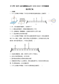 09声学光学-山东省聊城市五年（2018-2022）中考物理真题分类汇编