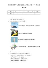 2021-2022学年山东省济宁市金乡县八年级（下）期末物理试卷（含解析）