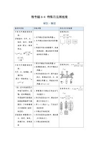 2022年通用物理中考微专题-密度-6-4 特殊方法测密度（含答案）