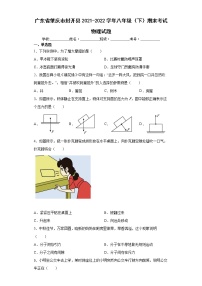 广东省肇庆市封开县2021-2022学年八年级（下）期末考试物理试题(word版含答案)