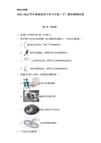 2021-2022学年青海省西宁市八年级（下）期末物理试卷（Word解析版）