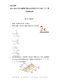 2021-2022学年安徽省马鞍山市花园中学八年级（下）期末物理试卷（Word解析版）