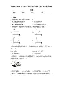 贵州省六盘水市2021-2022学年八年级（下）期中考试物理试题(word版含答案)