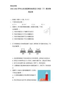 2021-2022学年山东省淄博市高青县八年级（下）期末物理试卷（含解析）