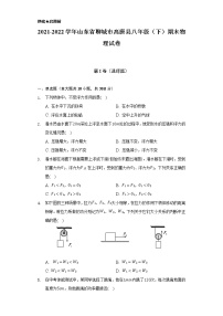 2021-2022学年山东省聊城市高唐县八年级（下）期末物理试卷（含解析）