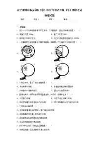 辽宁省锦州市太和区2021-2022学年八年级（下）期中考试物理试题(word版含答案)