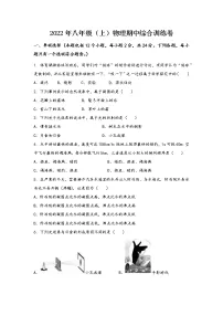 河南省偃师市2022年八年级(上)物理期中综合训练卷(word版,含答案)