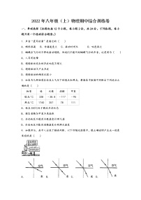 河南省濮阳市华龙区2022年八年级（上）物理期中综合训练卷(word版，含答案)