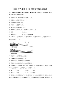 河南省开封市南关区2022年八年级（上）物理期中综合训练卷(word版，含答案)