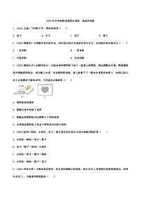 2022年中考物理真题提升训练：电流和电路