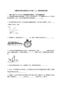 物理八年级上安徽省阜阳市颍泉区八年级（上）期末物理试卷(WORD版，含解析)