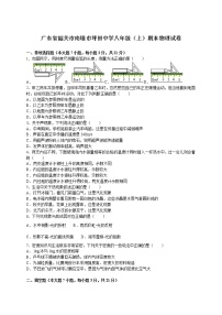 物理八年级上广东省韶关市南雄市坪田中学八年级（上）期末物理试卷(WORD版，含解析)