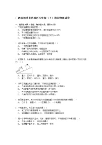 物理八年级下 广西防城港市防城区级（下）期末物理试卷（解析版）