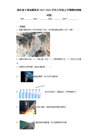 湖北省十堰市郧西县2021-2022学年八年级上学期期末物理试题(含答案)