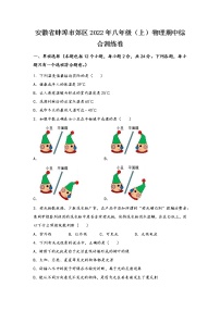 安徽省蚌埠市郊区2022年八年级（上）物理期中综合训练卷(word版，有答案)