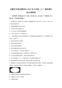 安徽省阜阳市颍泉区2022年八年级（上）物理期中综合训练卷(word版，有答案)