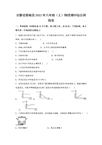 安徽省舒城县2022年八年级（上）物理期中综合训练卷(word版，有答案)