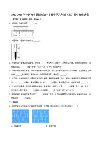 河南省濮阳市清丰实验中学2022-2023学年八年级上学期期中物理试卷(含答案)